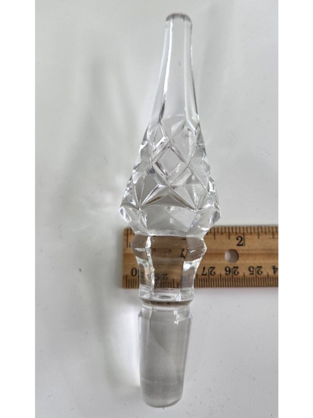 Vtg Princess House Decanter With Stopper Genie Bottle Leaded Crystal 15.5 Inches - Picture 14 of 14